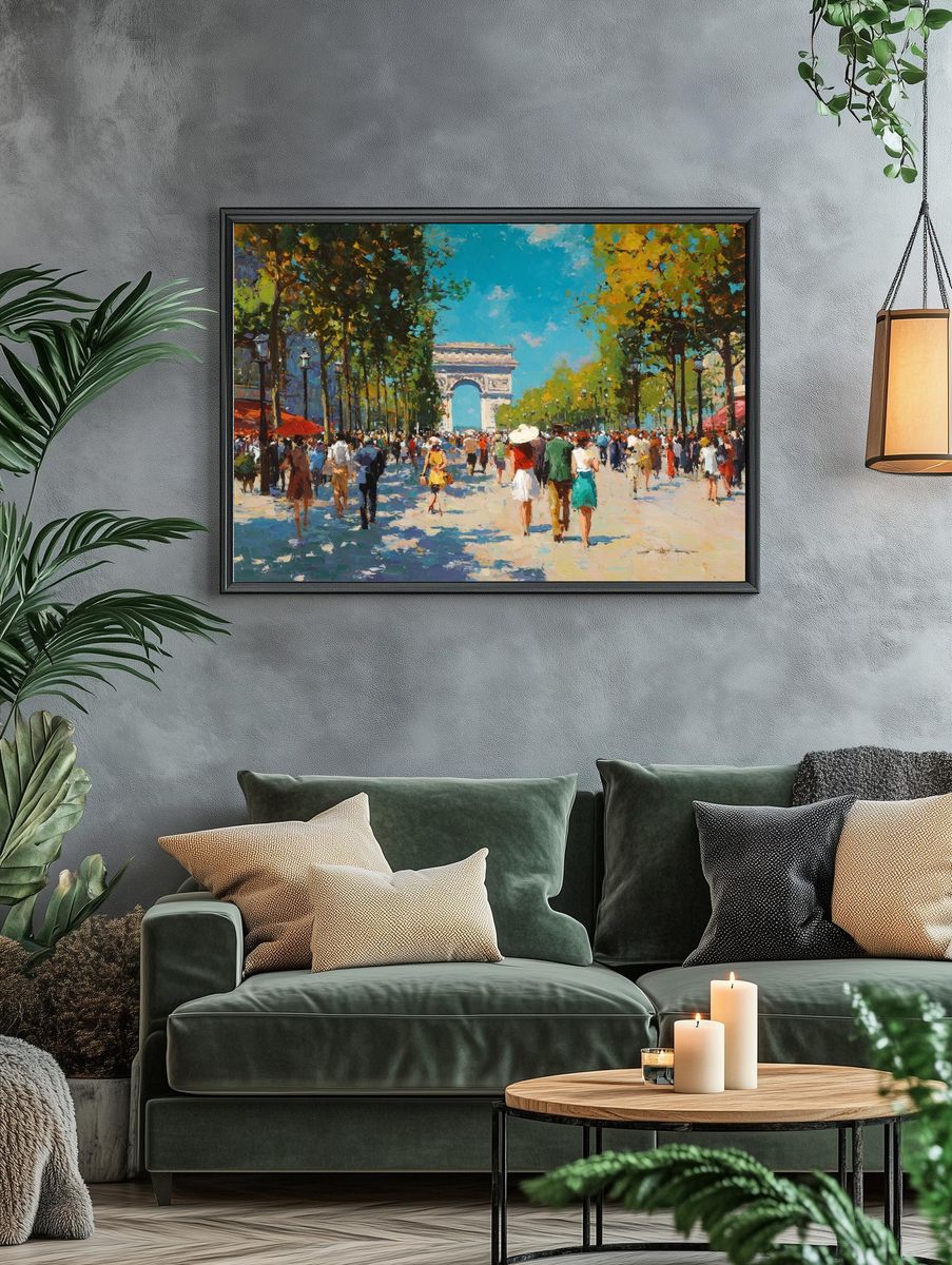 Arc de Triomphe — Impressionist Print. — room view 4