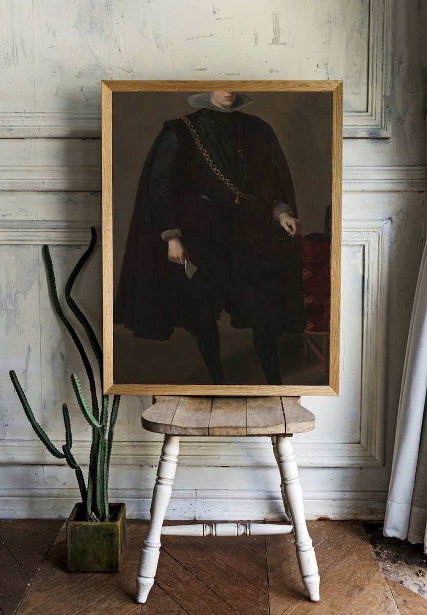 Philip IV (1605–1665), King of Spain by Velázquez (Diego Rodríguez de Silva y Velázquez) — Art Print. — room view 1