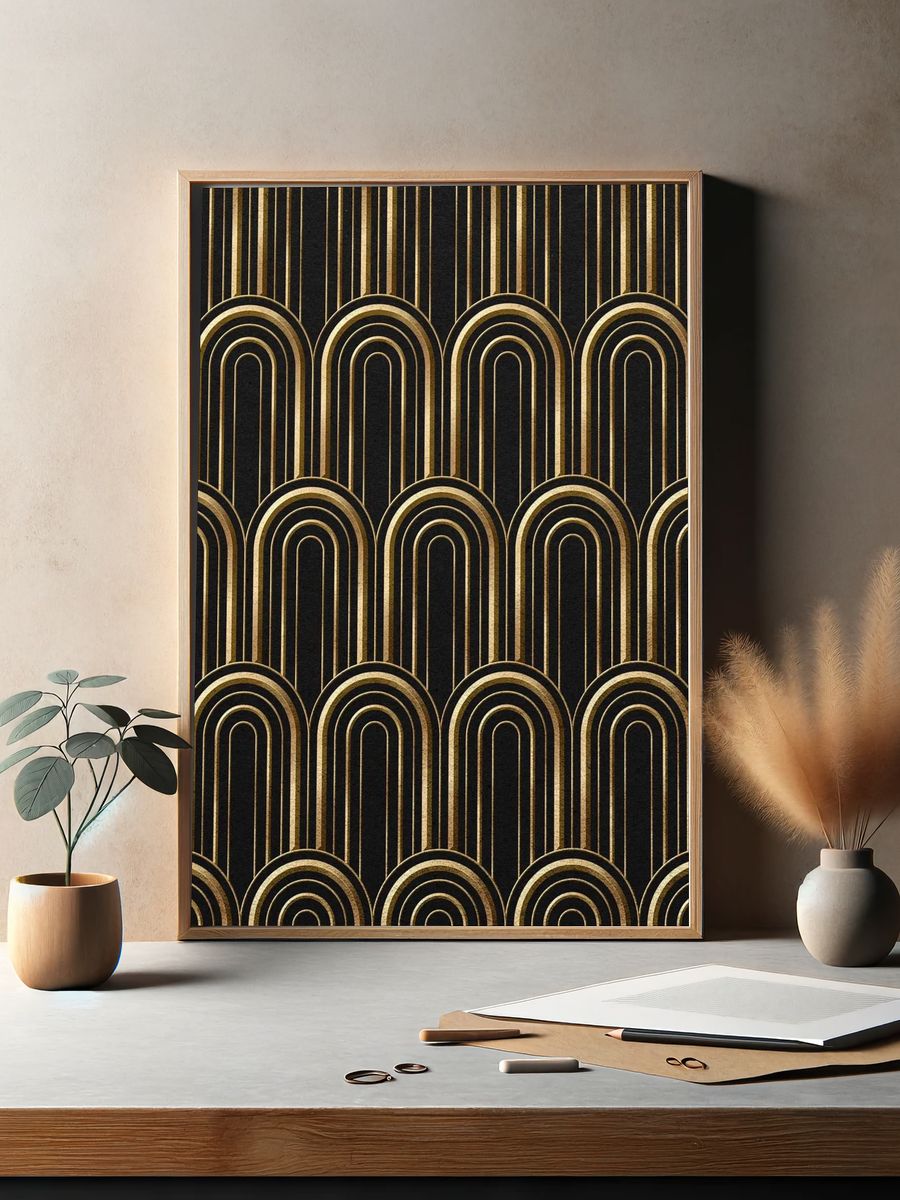 Art Deco Seamless Patterns — Art Print. — room view 2