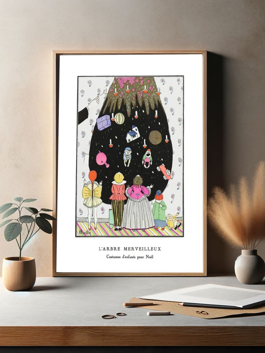 Christmas poster, Art Nouveau remix. — room view 2