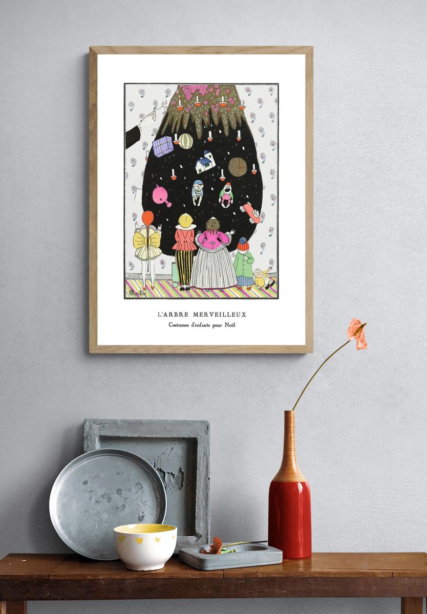 Christmas poster, Art Nouveau remix. — room view 3