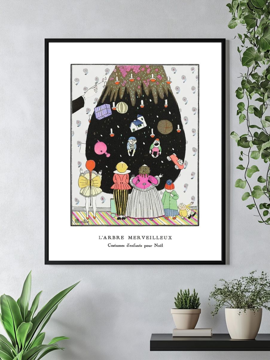 Christmas poster, Art Nouveau remix. — room view 4