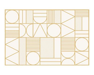 Gold Art Deco Geometric Pattern — Art Print. poster print