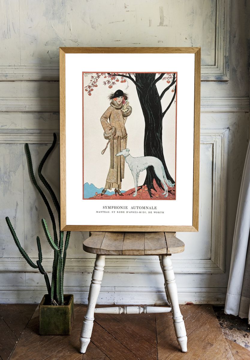 Vintage Fashion by George Barbier — Art Print. — room view 1
