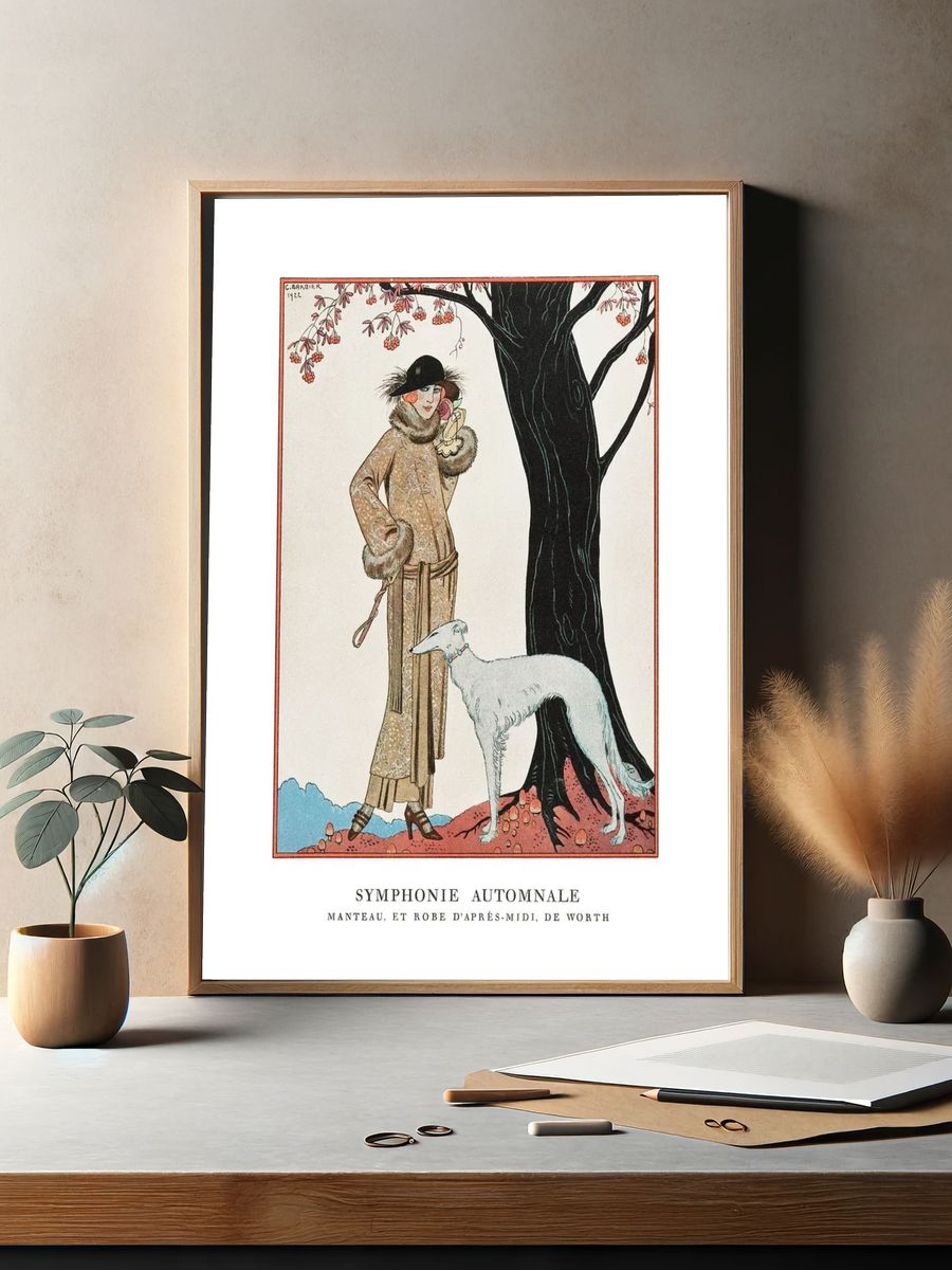 Vintage Fashion by George Barbier — Art Print. — room view 2