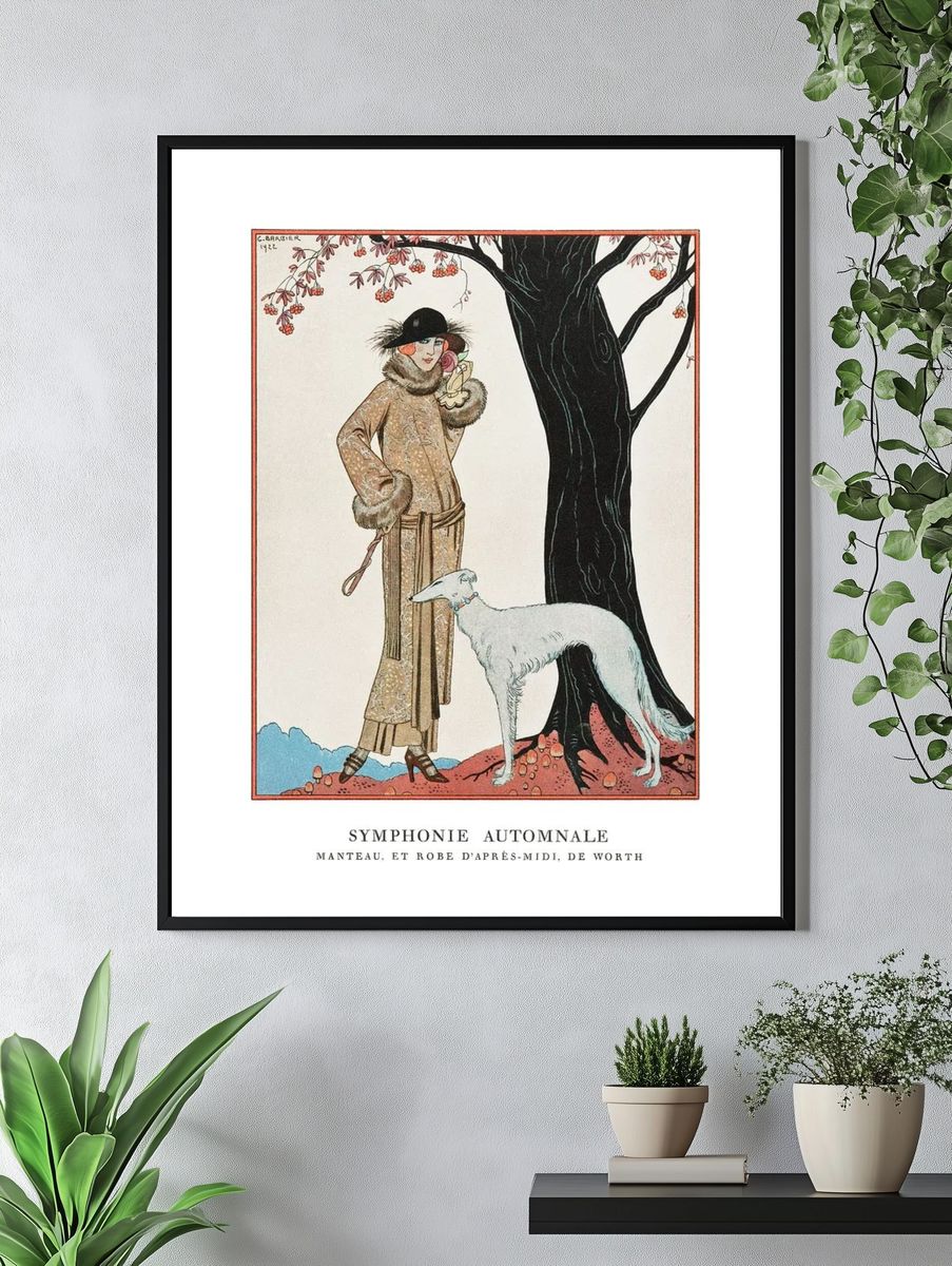 Vintage Fashion by George Barbier — Art Print. — room view 4