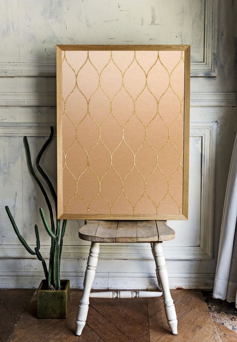 Gold Islamic Design Pattern — Art Print. — room view 1