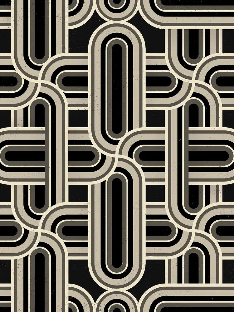 Interlaced Pattern — Art Print. poster — fine-art art