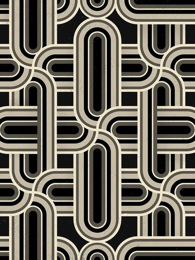 Interlaced Pattern — Art Print. poster