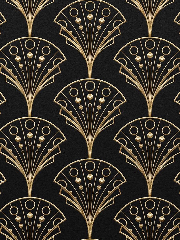 Gatsby Palmette Patterns — Art Print. poster detail