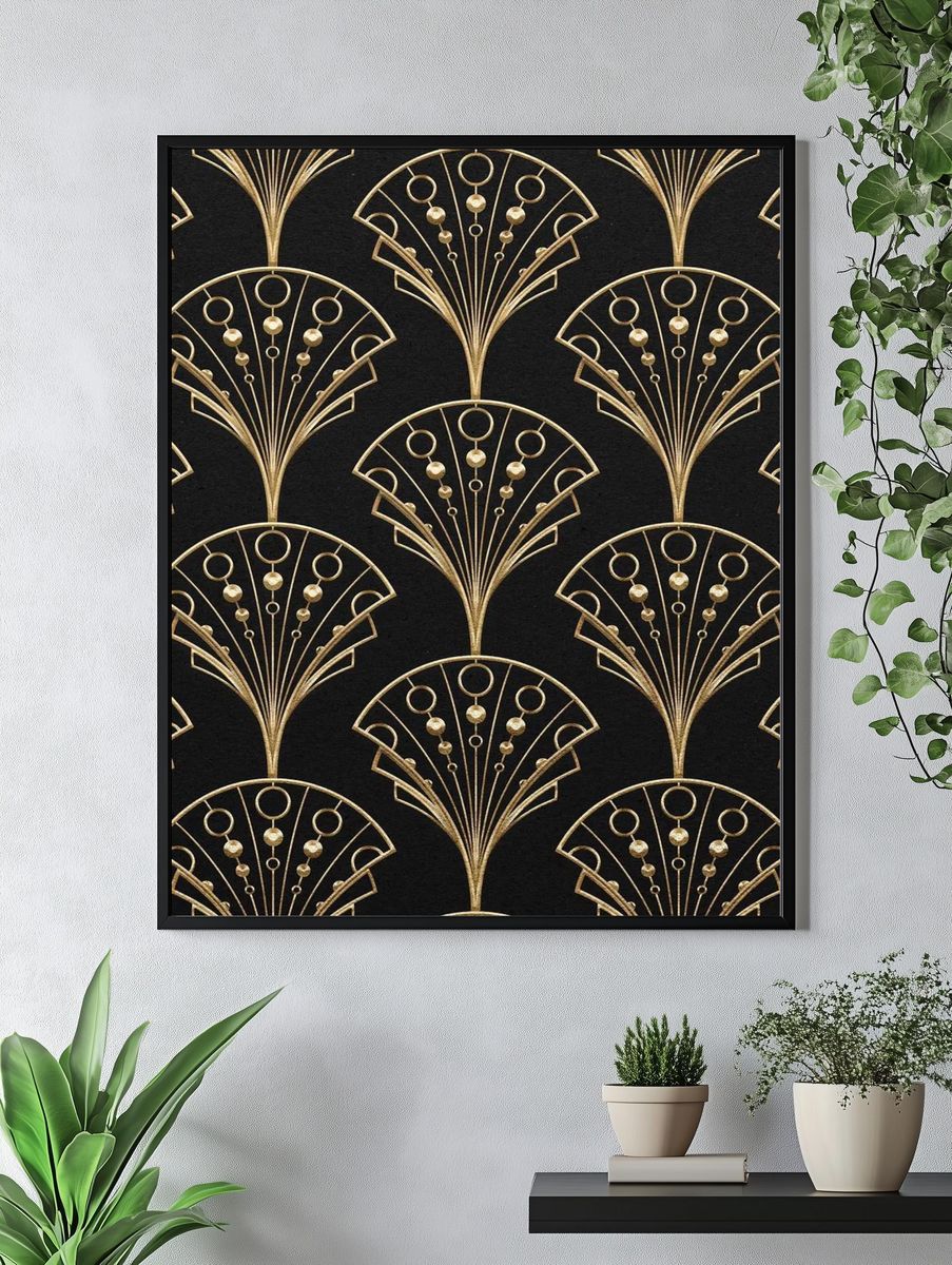Gatsby Palmette Patterns — Art Print. — room view 4