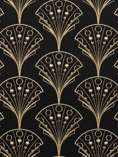 Gatsby Palmette Patterns — Art Print. poster