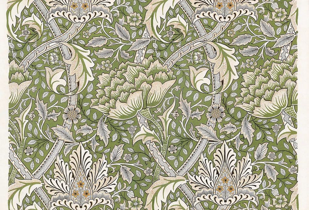 Windrush by William Morris (1917-25) — Art Print. poster — fine-art art