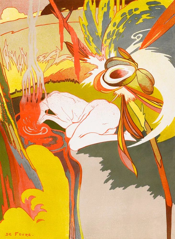 La source du Mal by Georges de Feure (1894) — Art Print. poster detail