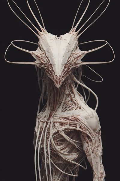 Abstract Creature Sculpture Poster. poster