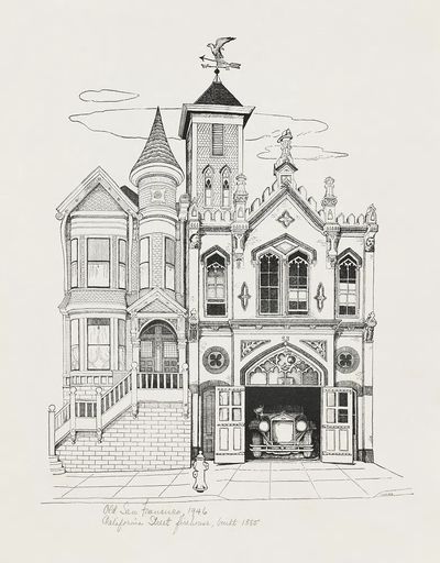 Old San Francisco — Architectural Illustration Print.