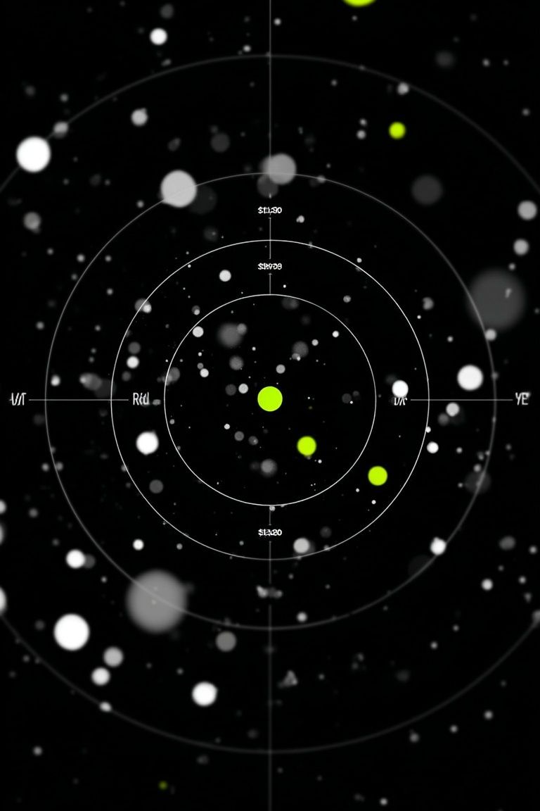Abstract Space Visualization Poster. poster — abstract art
