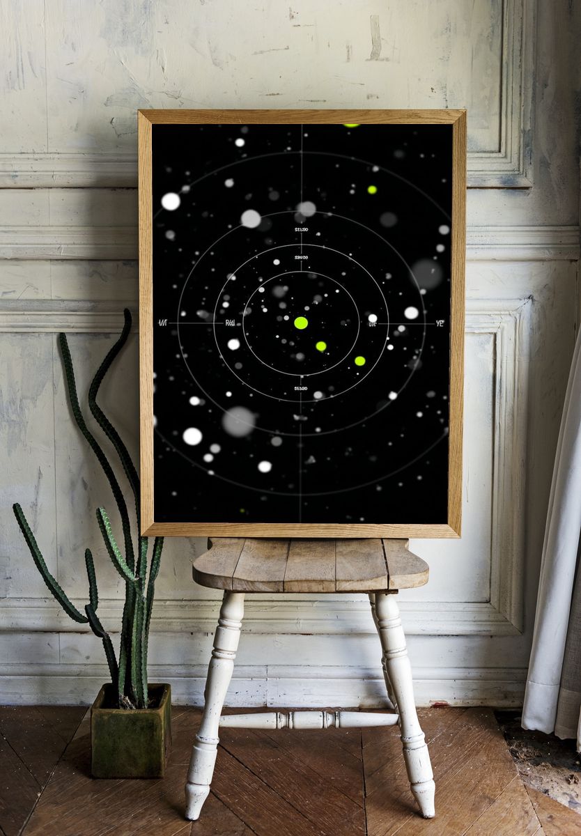 Abstract Space Visualization Poster. — room view 1