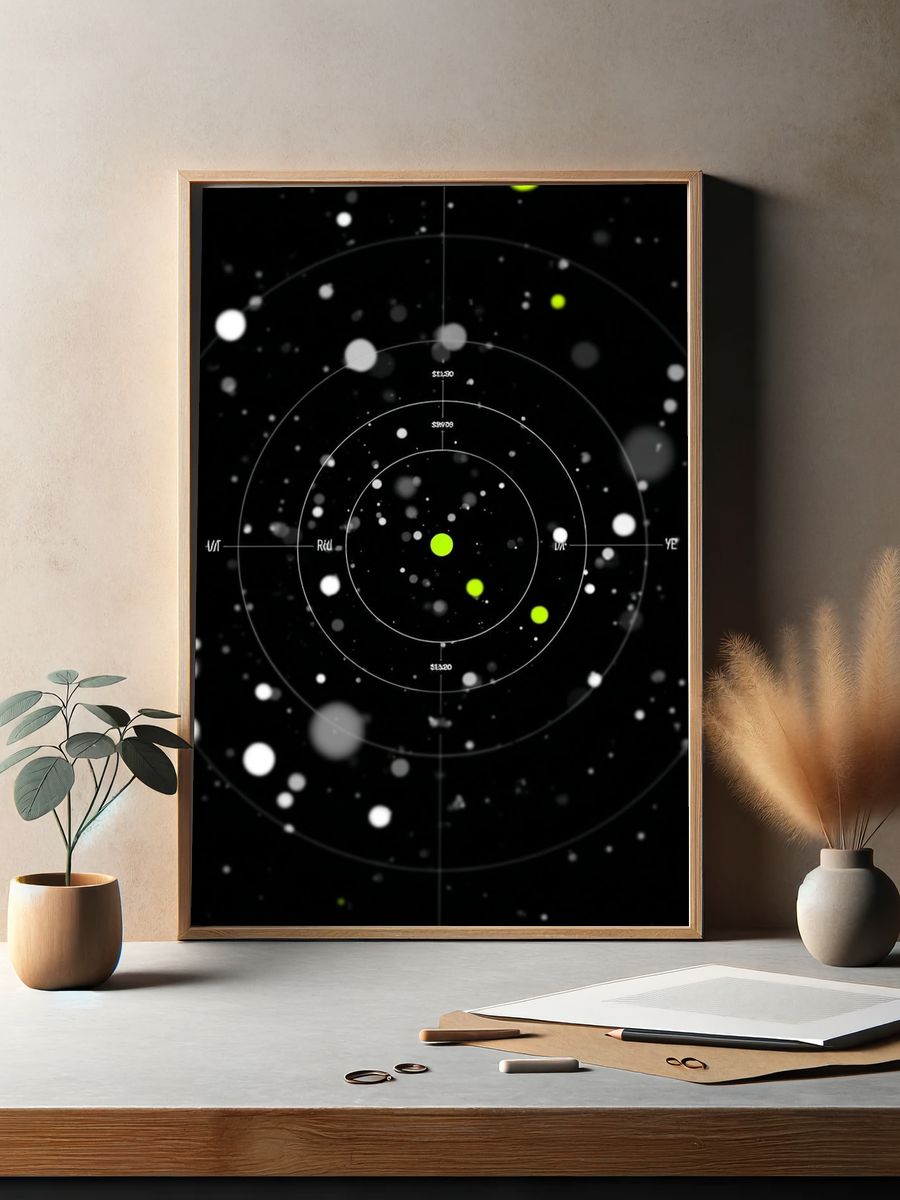 Abstract Space Visualization Poster. — room view 2