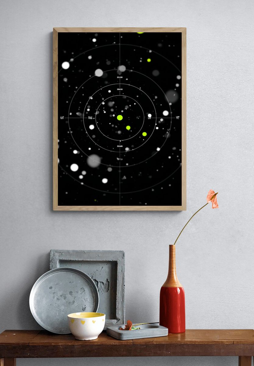 Abstract Space Visualization Poster. — room view 3