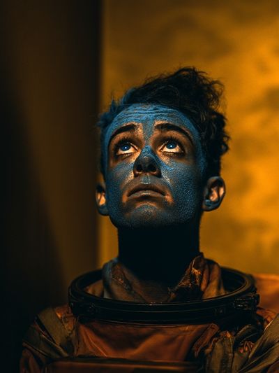 Astronaut Portrait Sci-Fi Print.