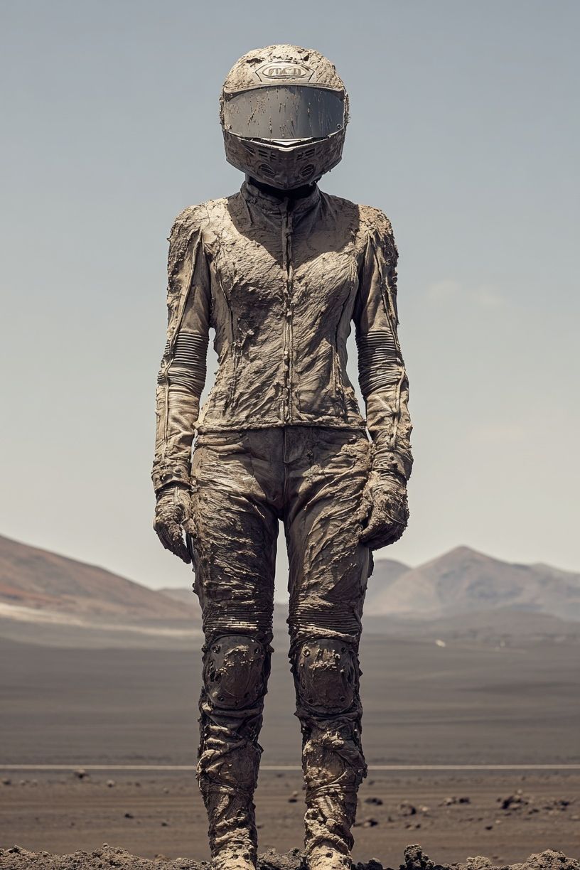 Astronaut in Mud — Surrealism Print. poster detail