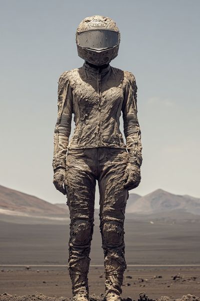 Astronaut in Mud — Surrealism Print. poster print
