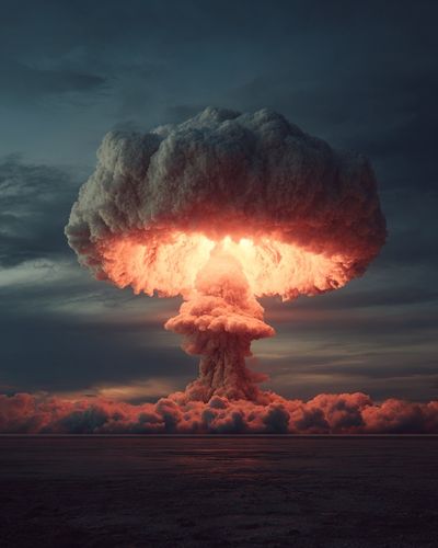 Atomic Mushroom Cloud Poster. poster print