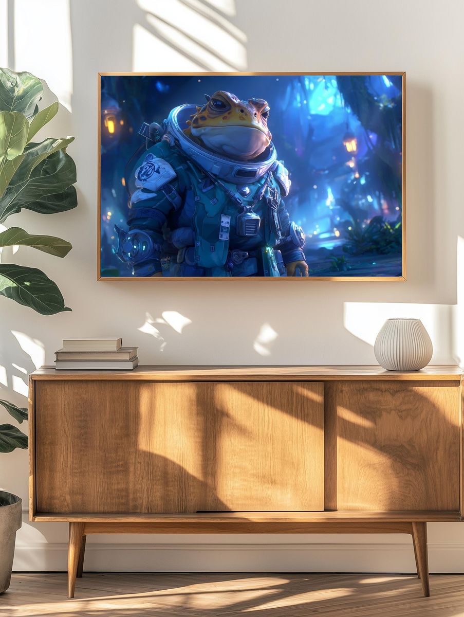 Astronaut Toad Digital-Art Poster. — room view 3