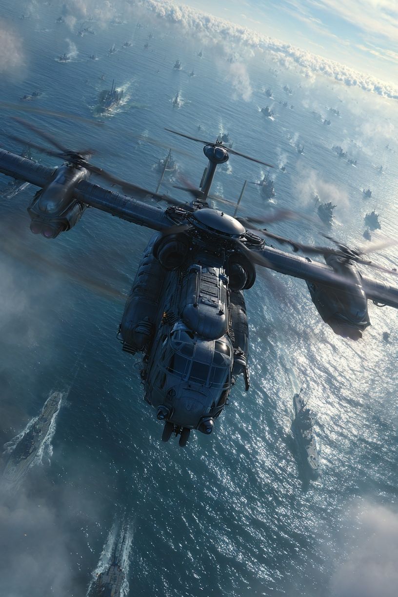 Attack Helicopter Fleet Poster. poster — photography art