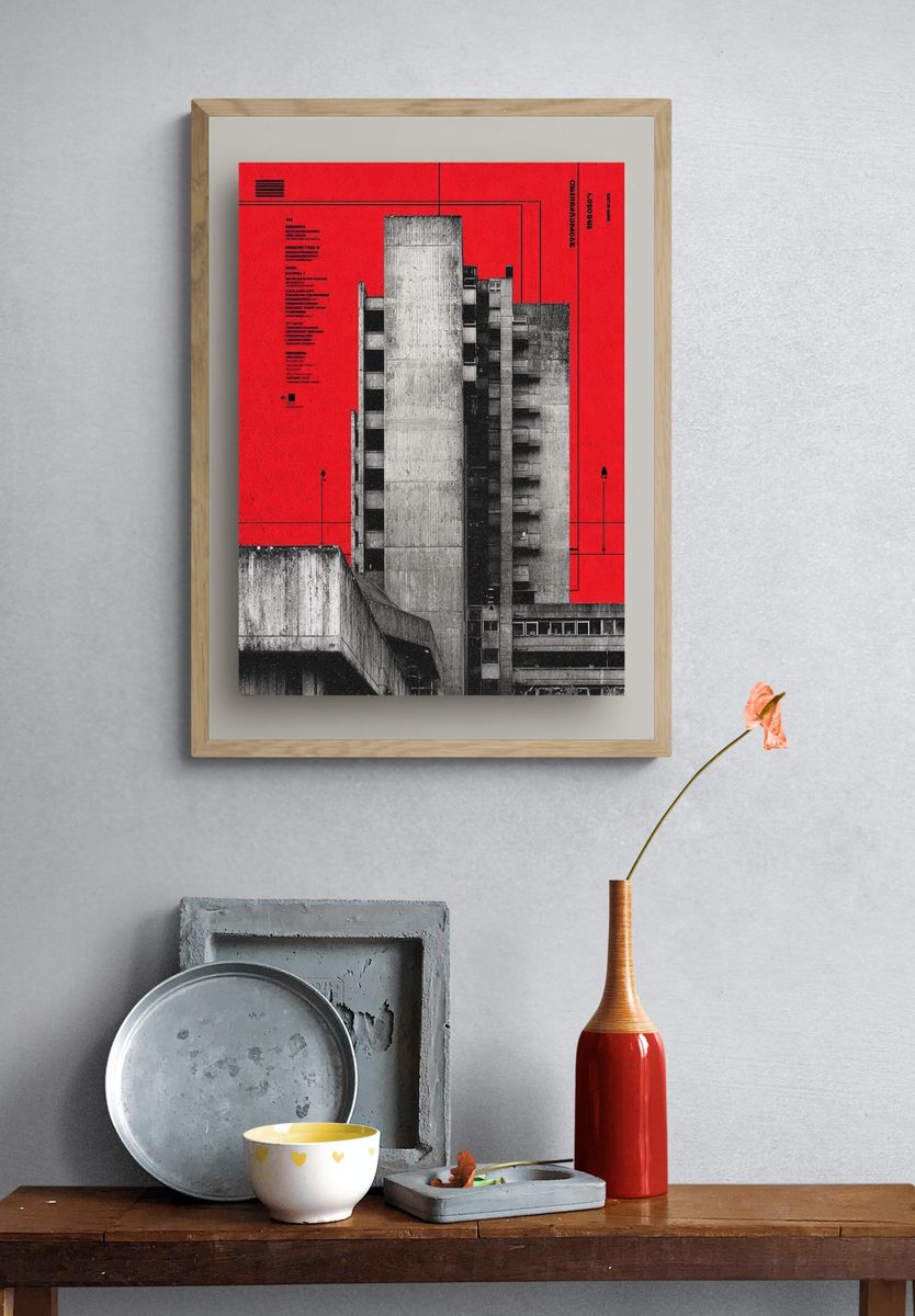 Brutalist Architecture — Fine Art Print. — room view 3