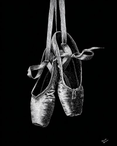 Ballet Shoes — Fine Art Print. poster print