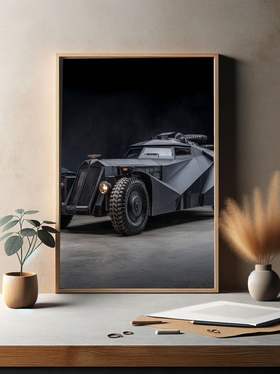 Armored Batmobile Concept Poster. — room view 2