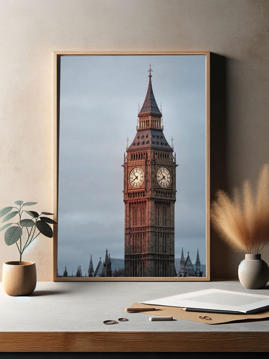 Big Ben — Photography Print. — room view 2