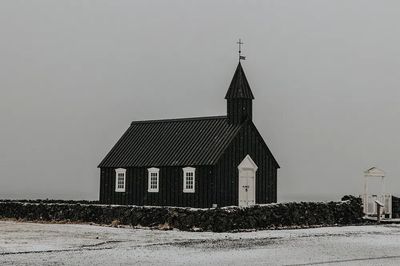 Black Church in Winter — Photography Print. poster print