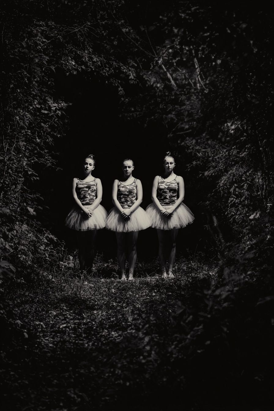 Ballet Dancers in the Forest — Fine Art Print. poster — fine-art art