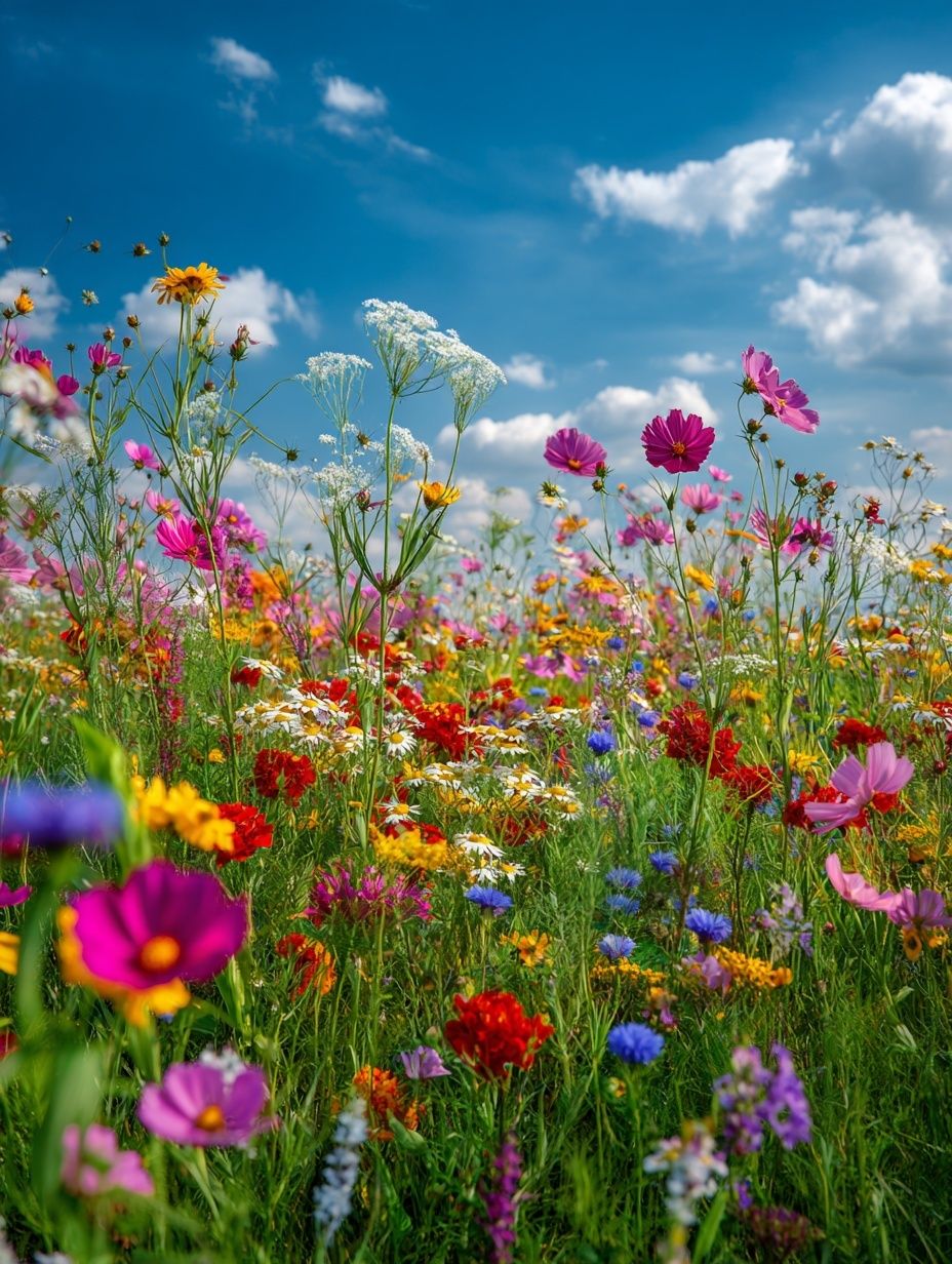 Vibrant Wildflower Field Poster. poster detail