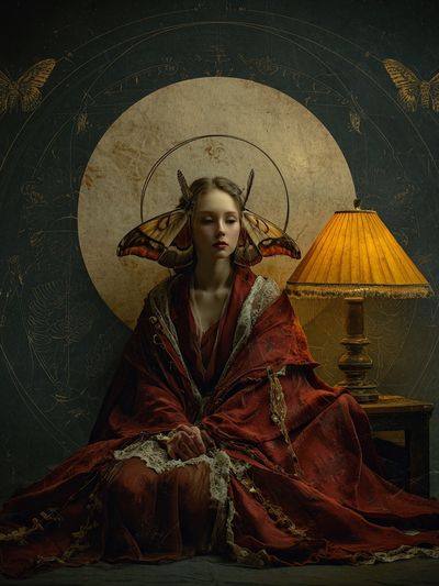 Butterfly Maiden — Fine Art Print. poster print