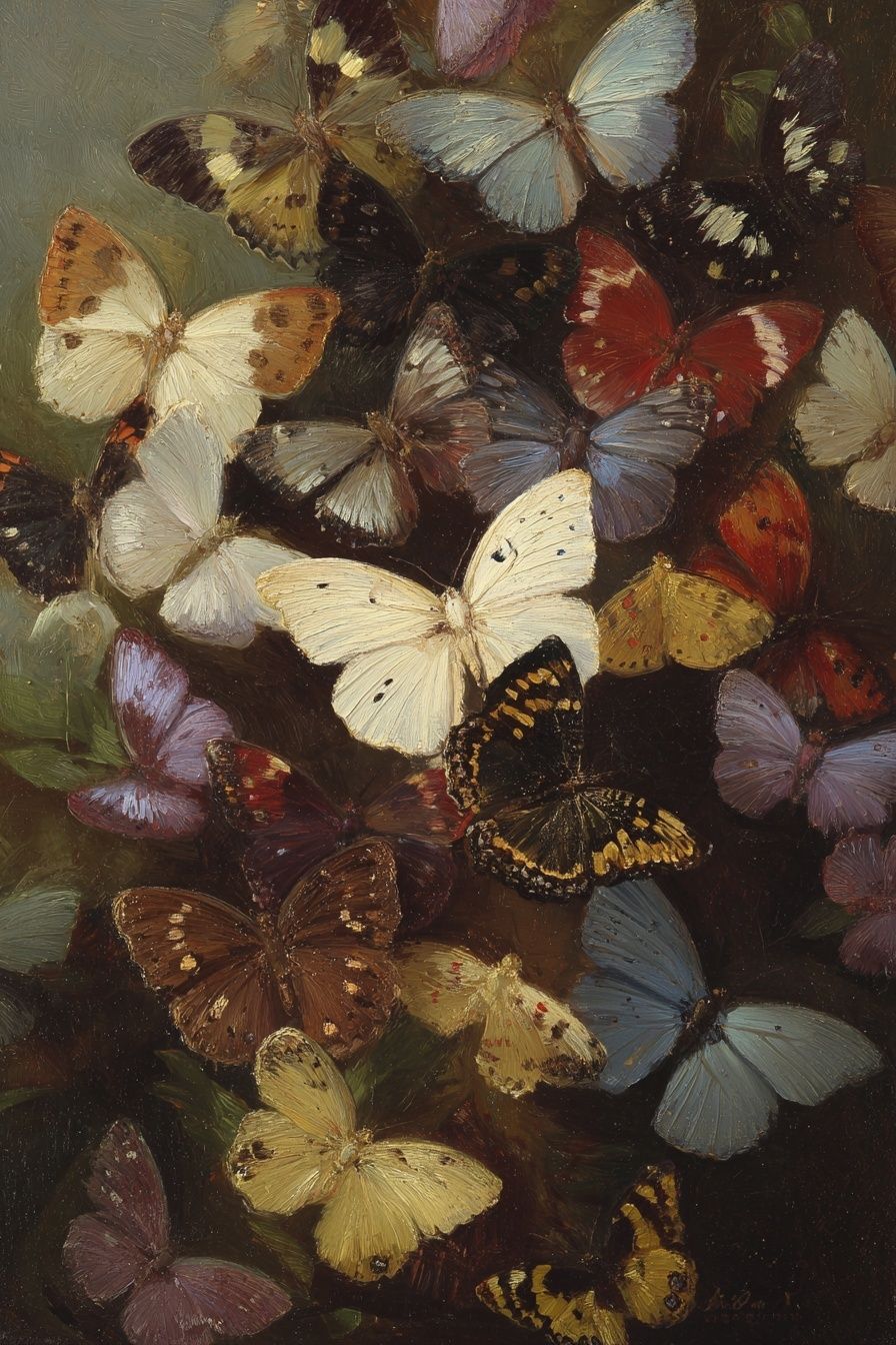 Colorful Butterflies — Fine Art Print. poster detail