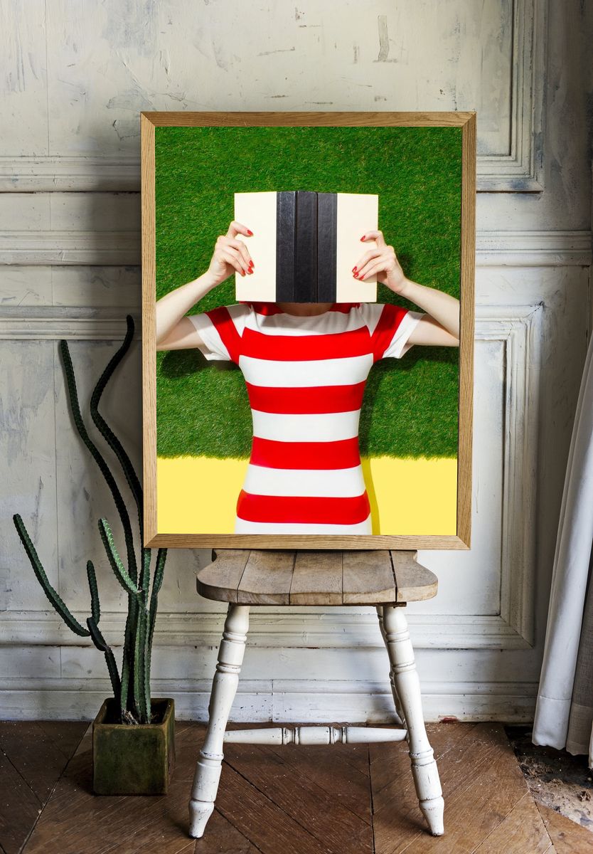 Book Head Portrait Photography Poster. — room view 1