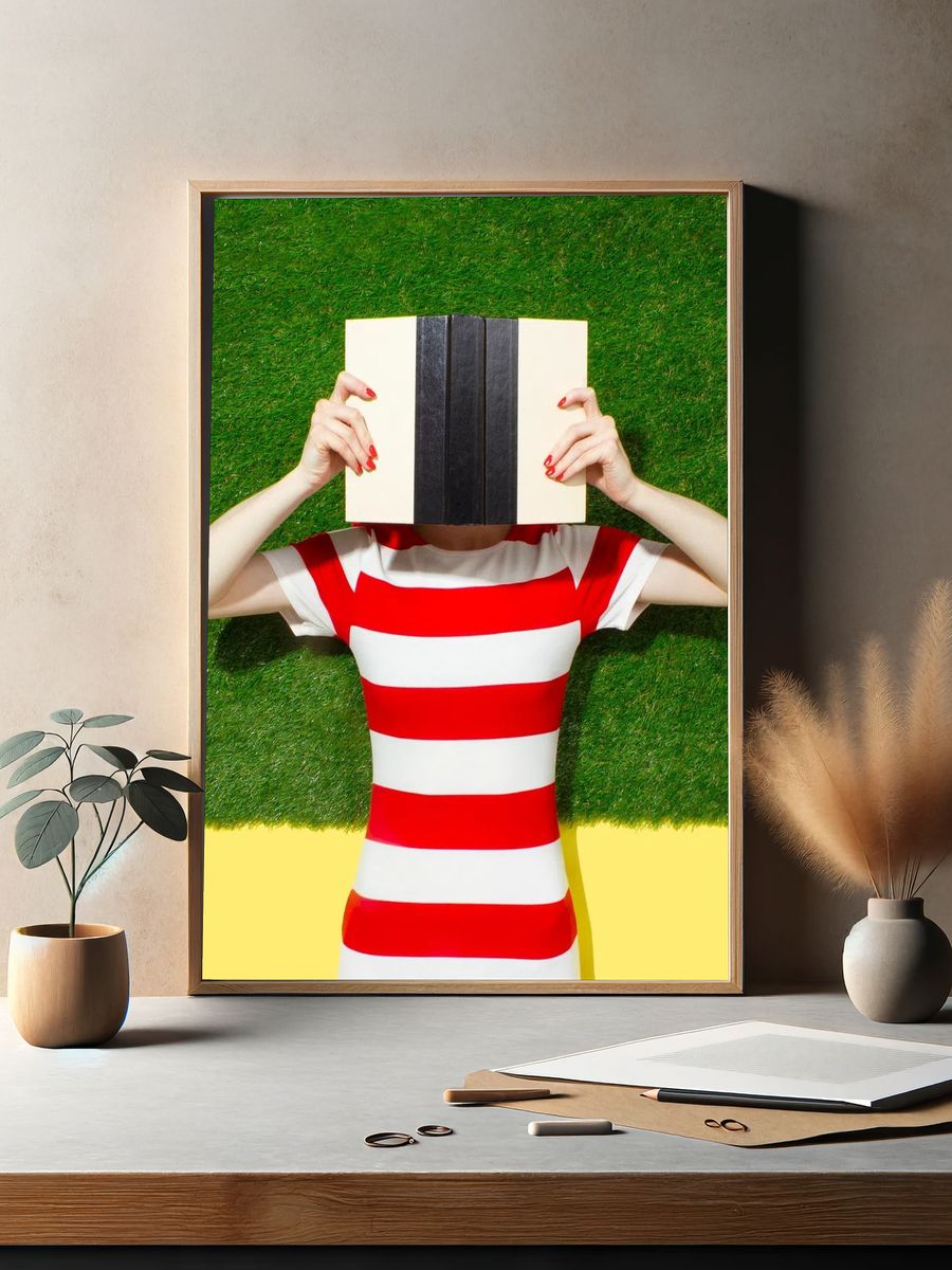 Book Head Portrait Photography Poster. — room view 2