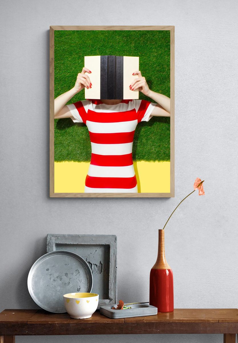 Book Head Portrait Photography Poster. — room view 3