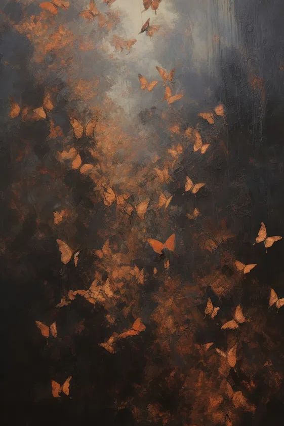 Butterflies in Flight — Fine Art Print. poster detail