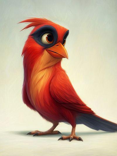 Colorful Bird Illustration Poster. poster
