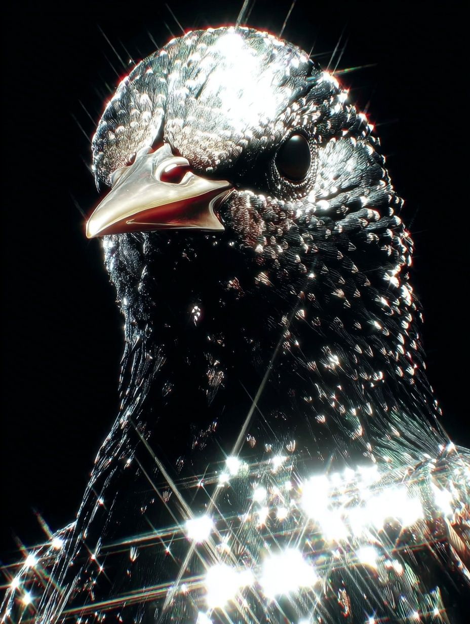 Shimmering Starling — Photography Print. poster detail