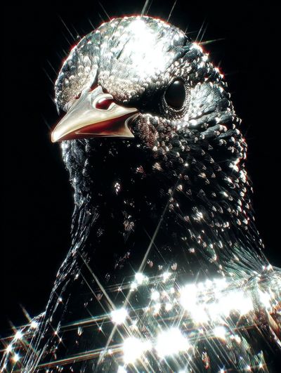 Shimmering Starling — Photography Print. poster print