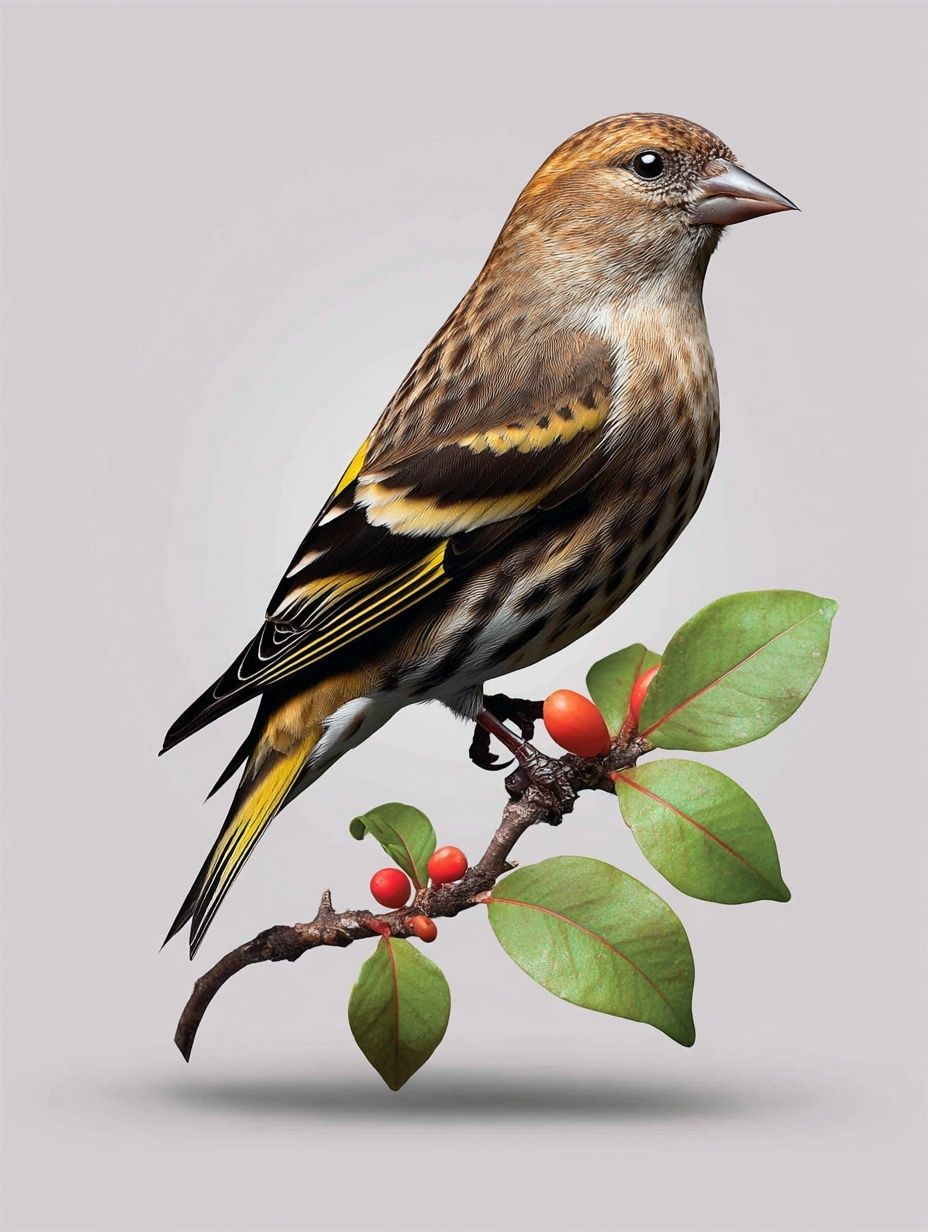 Bird on Branch — Illustration Print. poster detail