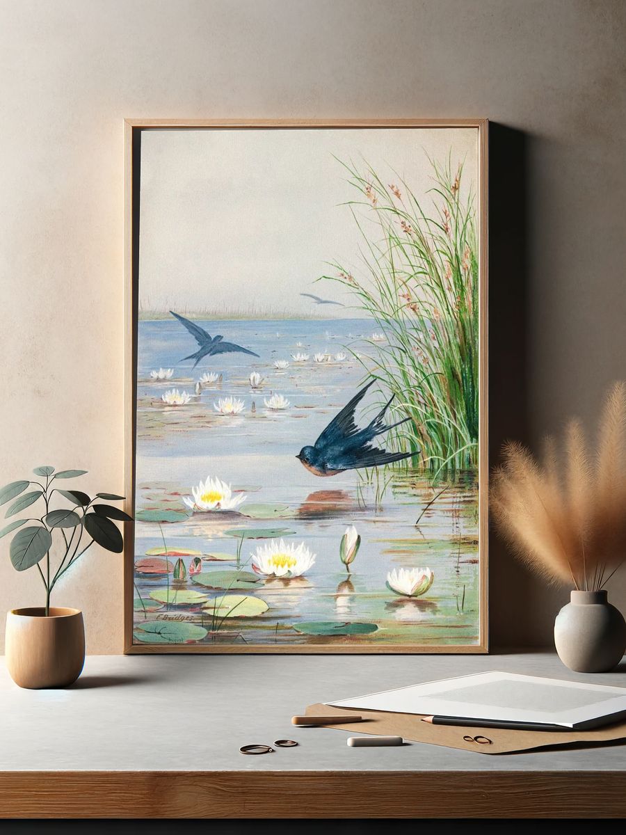 January — Art Print. — room view 2