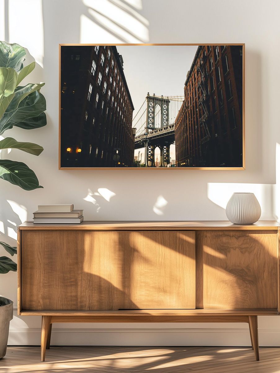 Brooklyn Bridge — Urban Photography Print. — room view 3