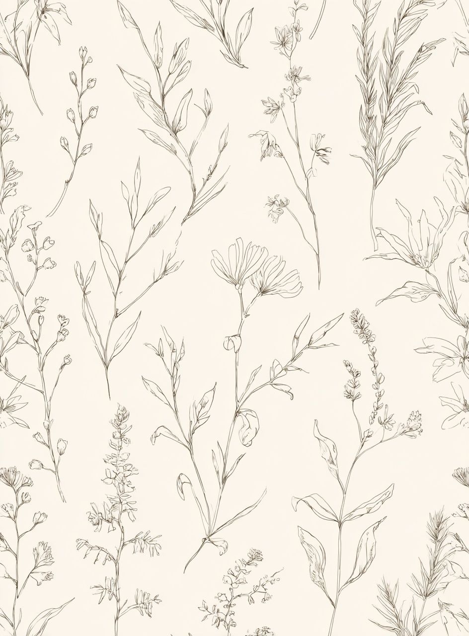Botanical Line Art Poster. poster detail